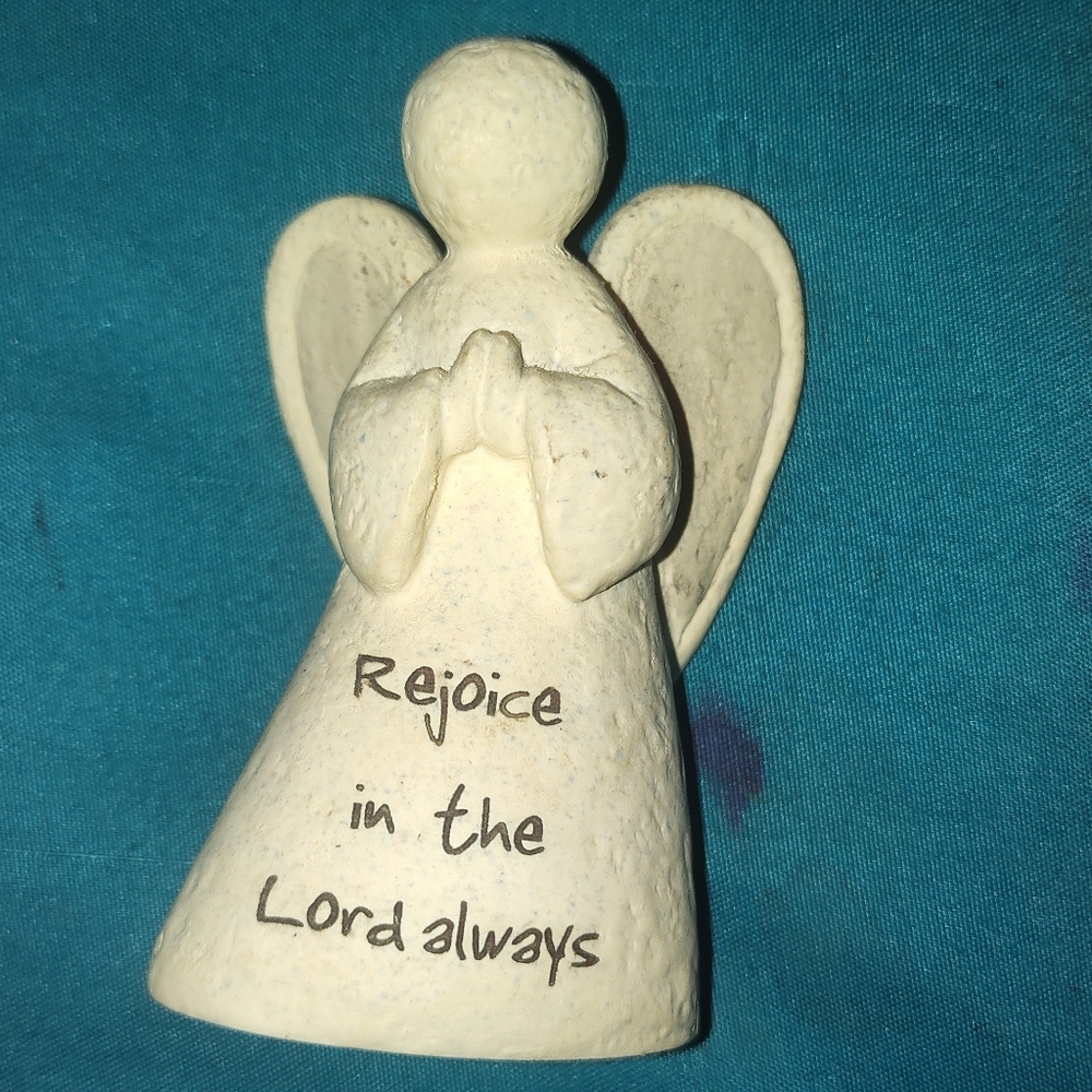 Inspirational Cream Angel Figurine